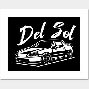 JDM Del Sol Legend Vintage Style Posters and Art